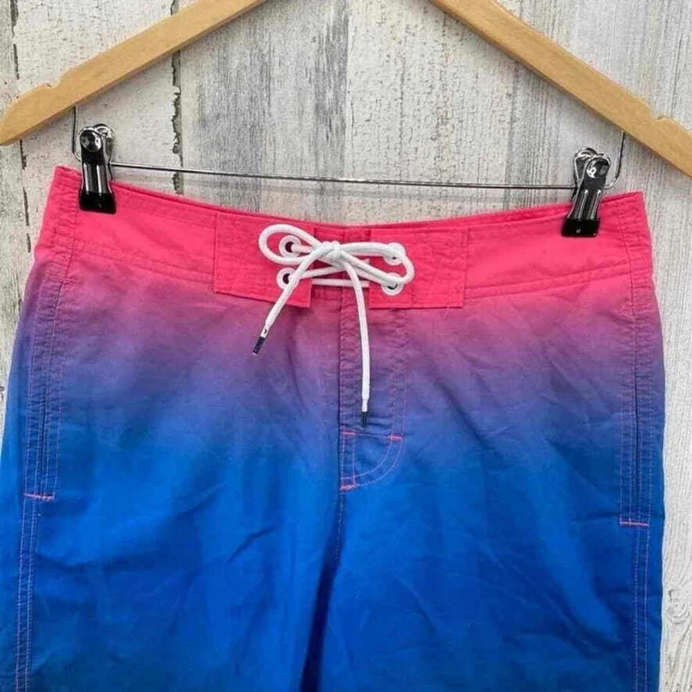 Hollister Swim Trunks Shorts Mens 28 Pink Purple Blue Mesh Lined Pockets‎